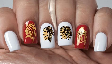 chiefs nail designs game day.